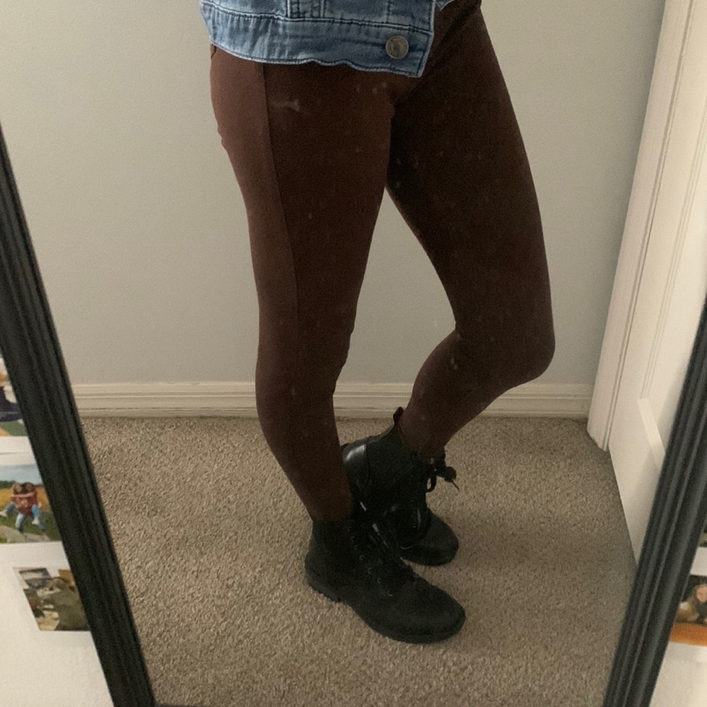 XS Brown Form Fitting Pants!